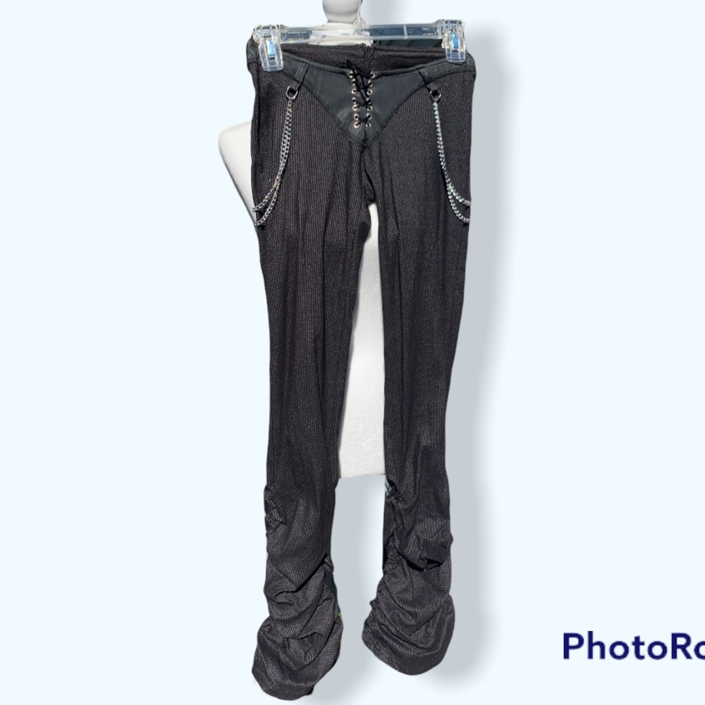 Biker Style Chain Pants